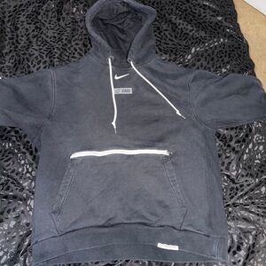 Nike Charcoal Hoodie with White Label